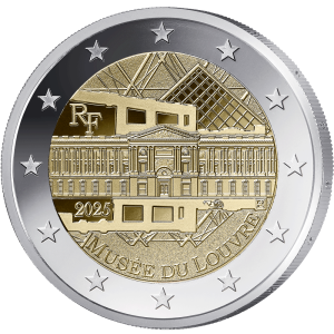 2-euros-France-2025-Musée-du-Louvre