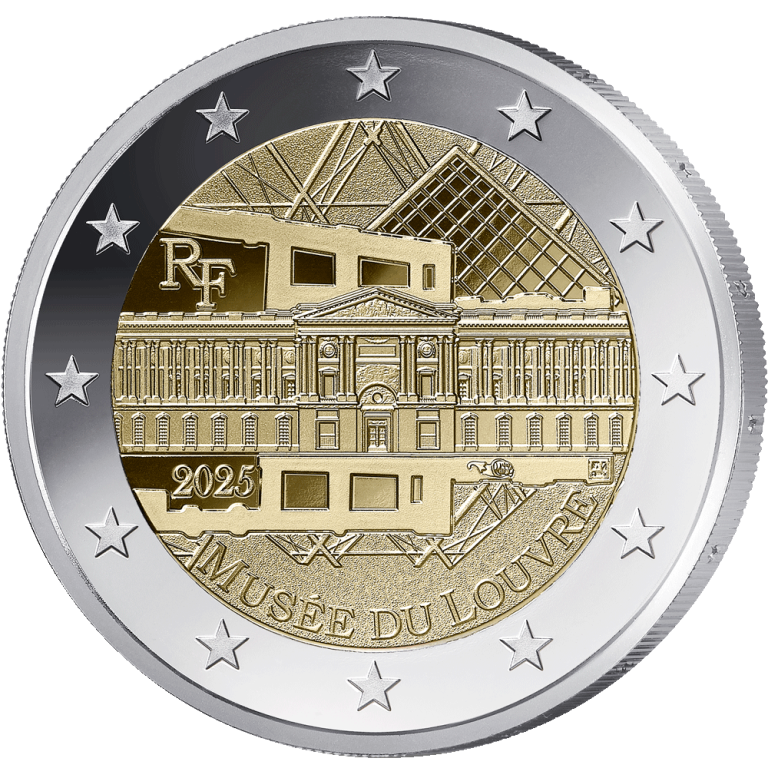 2-euros-France-2025-Musée-du-Louvre