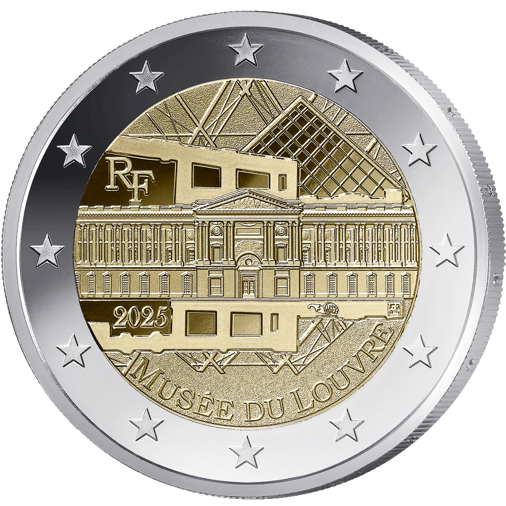 2-euros-France-2025-Musée-du-Louvre
