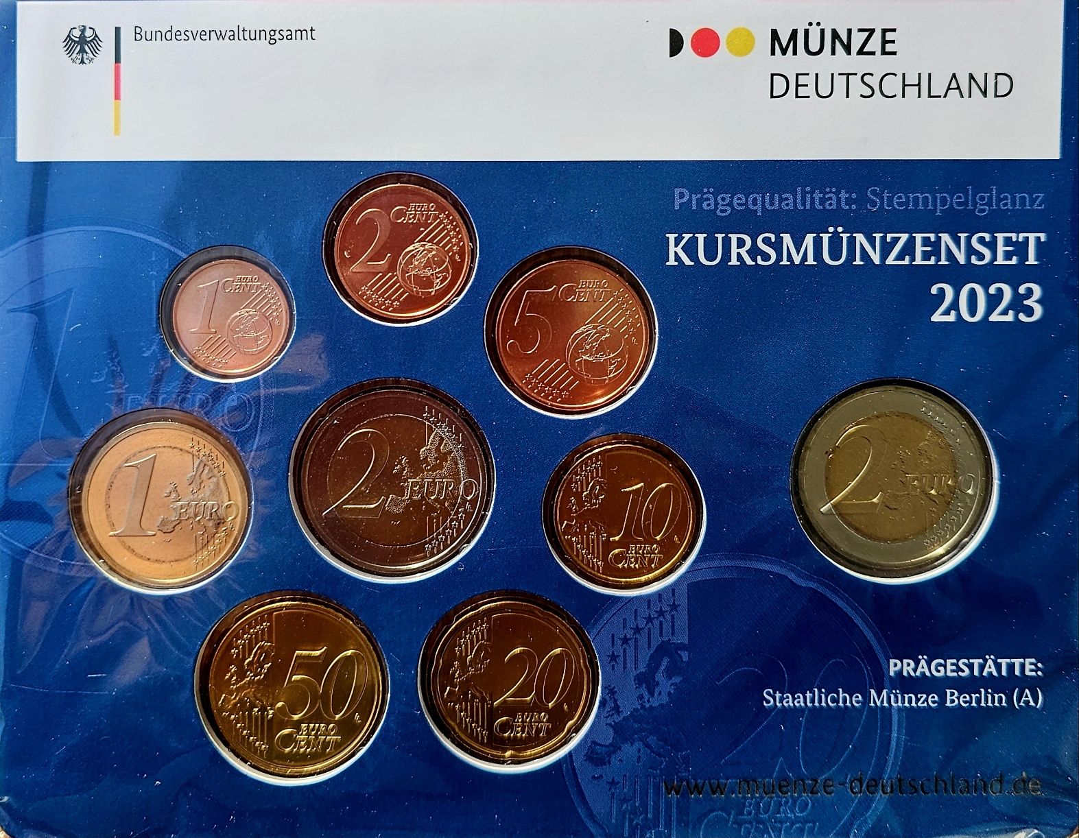 coffret BU contenant la 2 euros allemagne 2023 philarmonie de hambourg