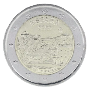2-euros-Espagne-2023-Vieille-ville-de-Cáceres